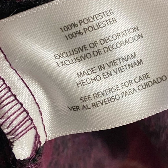 Eddie Bauer Plaid Boyfriend Shirt Jacket in brandy wine XL NWT - Picture 12 of 12